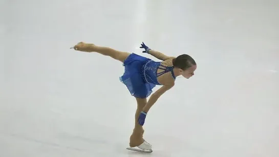 Елена КОСТЫЛЁВА Elena Kostyleva Figure Skating Russian Novice Nationals Younger Age warmup and FS  March 2020 3Lz