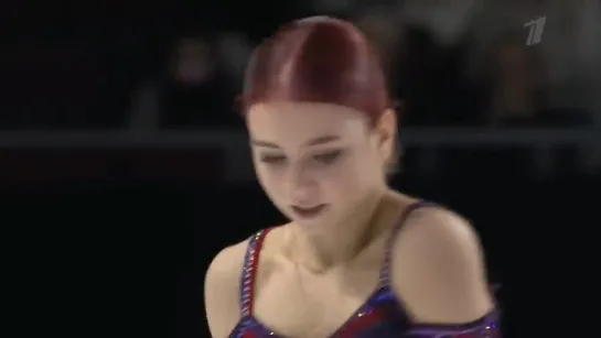 V-105 Александра Трусова Alexandra Trusova (RUS) Figure Skating Grand Prix Skate America Лас-Вегас 2021 КП SP Short Program