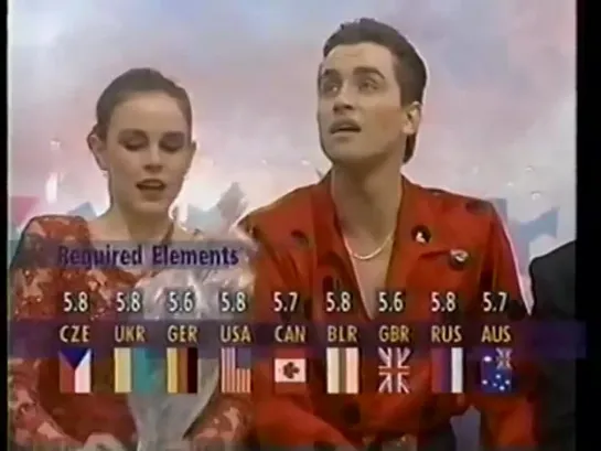 Екатерина Гордеева и Сергей Гриньков Ekaterina Gordeeva and Sergei Grinkov (RUS) SP Lillehammer Olympics 1994