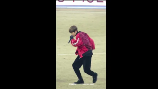 |FANCAM| Seventeen - BoomBoom (Wonwoo focus) | 170312 @ K League Challenge