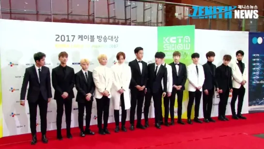 |170310| Seventeen (세븐틴) - Red Carpet @ 2017 KCTA (Korea Cable TV Awards)