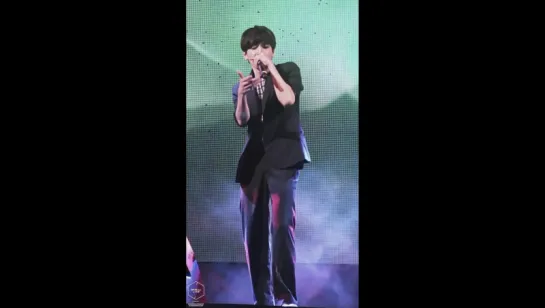 |FANCAM| Seventeen - Ah Yeah (Wonwoo focus) | 150808  @ 2015 Wanju International Rally Night