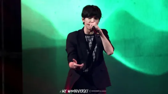 |FANCAM| Seventeen - Ah Yeah (Wonwoo focus) | 150808  @ 2015 Wanju International Rally Night