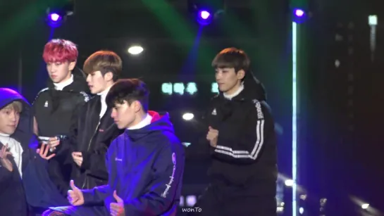 |FANCAM| Seventeen - Honey + Very Nice (Wonwoo focus) | 161231 @ MBC Gayo Daejejeon Rehearsal