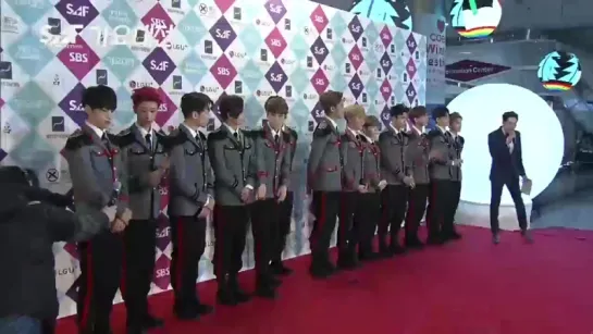 |161226| Seventeen - Red Carpet @ 2016 SBS Gayo Daejun