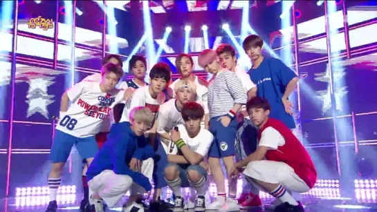 |150704| Seventeen (세븐틴) - Adore U (아낀다) @ MBC Music Core