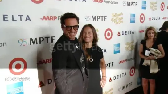 Robert Downey Jr. and Susan Downey at the George Clooney Hosts MPTF’s 95th Anniversary Celebration on October 1, 2016 in Woodlan