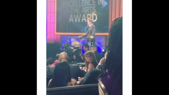 Robert Downey Jr. presenting Excellence in Arts Award ABFF Awards