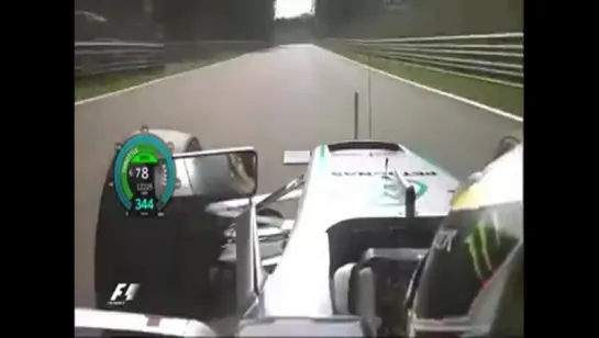 Onboard da pole de Lewis Hamilton no Grande Prêmio da Itália 16