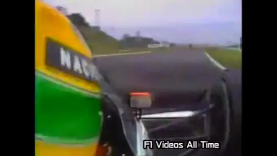 SENNA VOANDO BAIXO NA POLE DE SUZUKA JAPÃO 89