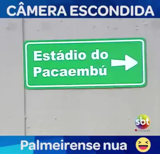 Pegadinha - Palmeirense nua