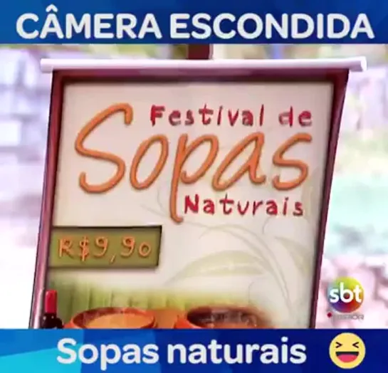 Pegadinha - Sopa natural