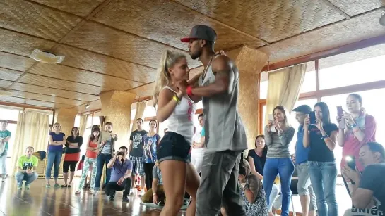 Mike Evan's & Nina Shevchenko - Kizomba. KIZZAFRO 14.06.2014