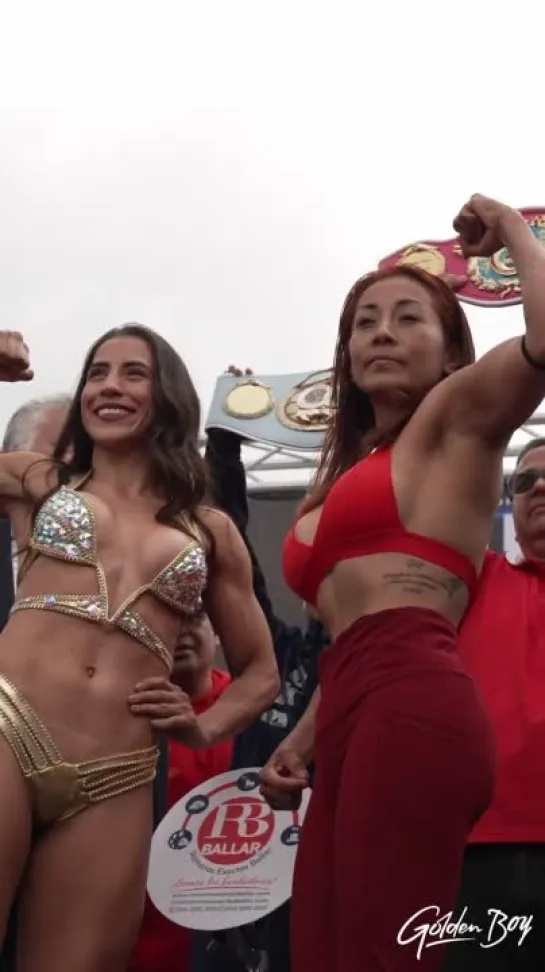 yokasta valle vs anabel ortiz - weigh-in face-off