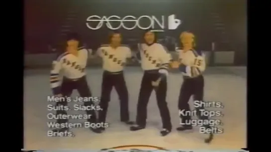 "Sasoon Jeans Commercial" with New York Rangers (1980)