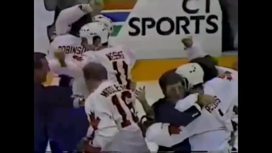 Mike Bossy OT Winner over Russia in the 1984 Canada Cup Semifinal (Sept. 13, 1984)