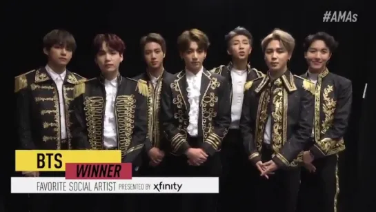 101018 Win BTS - AMA 2018 Social Artist