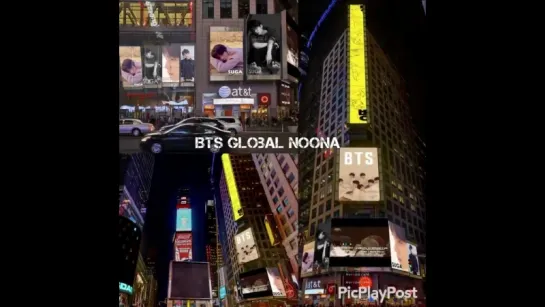 170518 30second preview of how the ad in Times Square will look like.