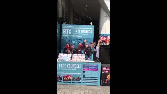 20180403 BTS FACE YOURSELF TOWER RECORDS SHIBUYA