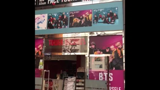 030418 [TOWER RECORDS SHIBUYA] - - BTS FACEYOURSELF RELEASE