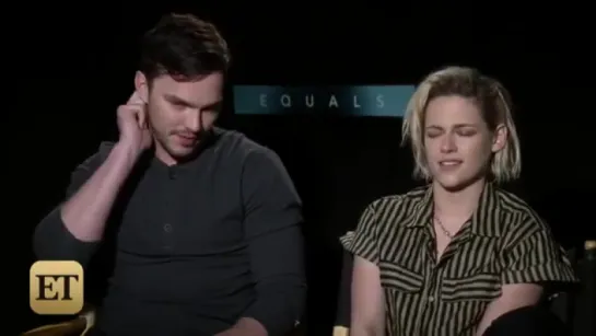 Equals junket: Kristen & Nicholas Hoult Talk Intimacy With Entertainment Tonight