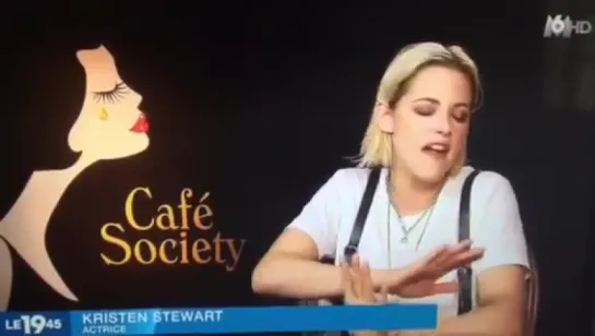 Kristen press junket Café Society M6 #Cannes2016