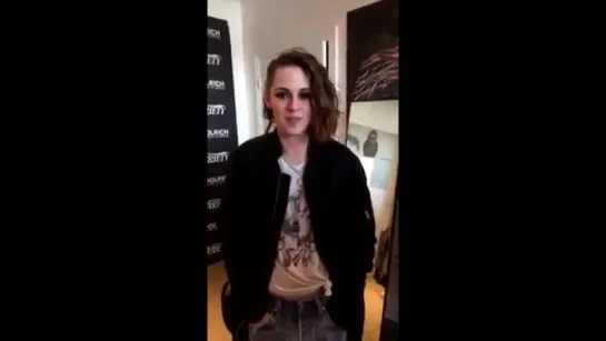 Kristen-Hi! Whats up Sundance! Woo! (25/01)