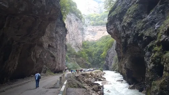 Дорога на Чегемские водопады