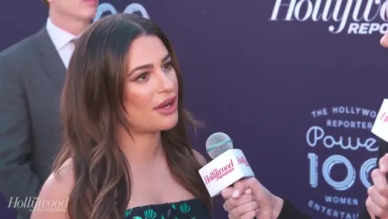 Lea Michele on the red carpet of THR’s Women In Entertainment Breakfast (December 6, 2017)