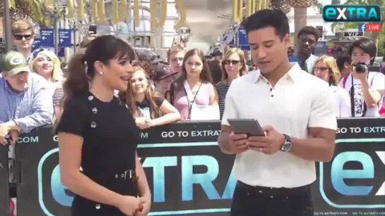 Lea Michele answers fan questions about Places on Extra TVs Facebook Live (April 13, 2017)