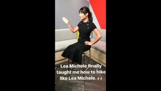 Lea during an interview for E! News (April 13, 2017)