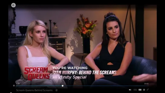 Ryan Murphy: Behind the Screams with Lea and Emma  Pt. 3