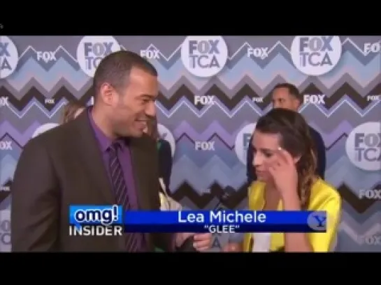 Lea Michele - Interview Omg! Insider "TCA's 2013"