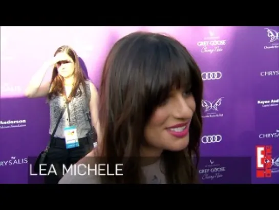 Lea Michele Gives Back at Chrysalis Ball