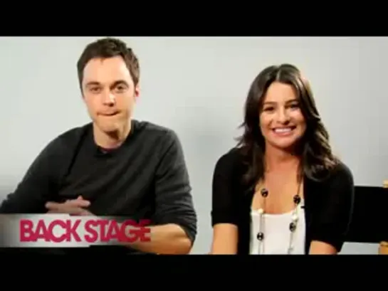 Glee And Big Bang Theory - Lea Michele And Jim Parsons Interviews