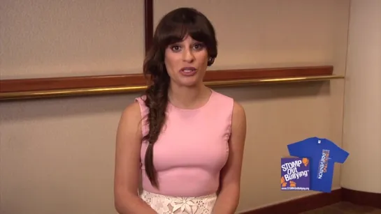 Lea Michele BLUE SHIRT DAY® WORLD DAY OF BULLYING PREVENTION 2015