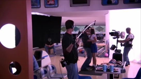 GLEE - Flashback: Lea & Cory Filming Their First On-Screen Kiss