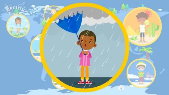 Kids vocabulary - Weather - Hows the weather - Learn English for kids - English