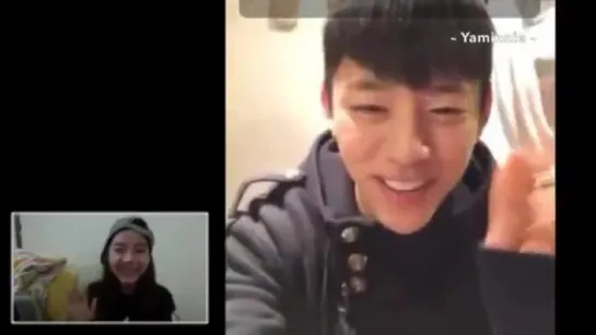 [10.12.15] Videocall lucky baby with Daehyun