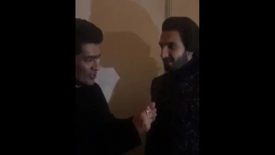 Ranveer Singh and Manish Malhotra at «India Couture Week 2017»