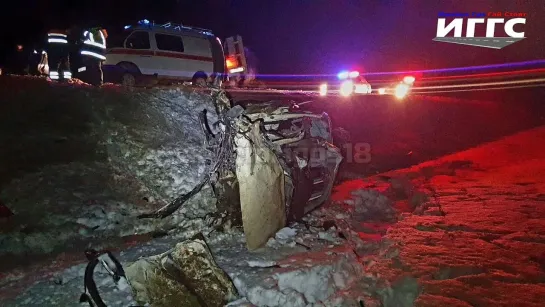 21.12.2023 Три человека погибли в ДТП на автодороге «Малая Пурга – Нижнее Кечево» (Удмуртия)