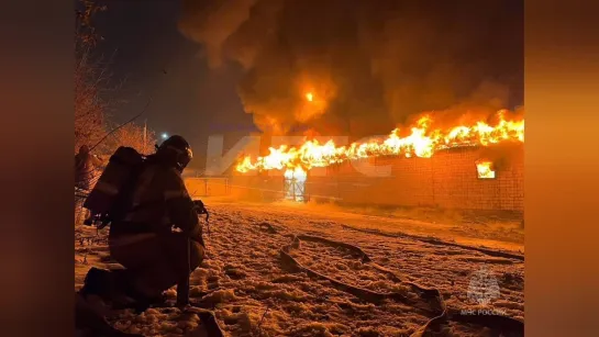 29.10.2023 Пожар на территории складов на ул. Гольянский посёлок в Ижевске