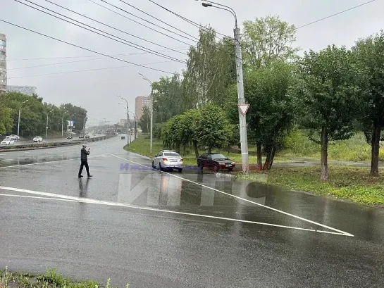 02.07.2023 Момент ДТП на перекрёстке ул. Кирова и ул. 50 лет Пионерии (Ижевск)