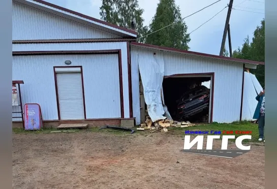 23.06.2023 Момент ДТП в д. Ныша Можгинского района Удмуртии