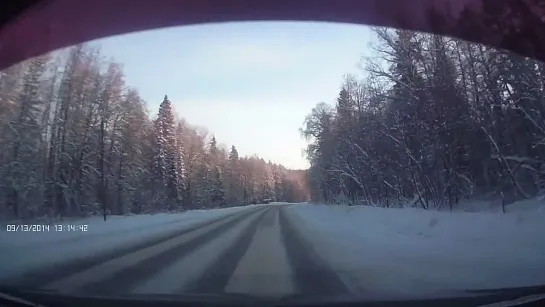 Последствия ДТП на Шабердинском тракте (09.01.2015 Удмуртия)