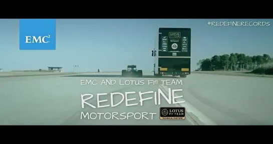 Epic World-Record Truck Jump by EMC and Lotus F1 Team