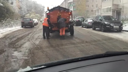 16.10.2014 Суровые ижевские дорожники