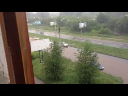 Ливень в Ижевске 05.07.2014