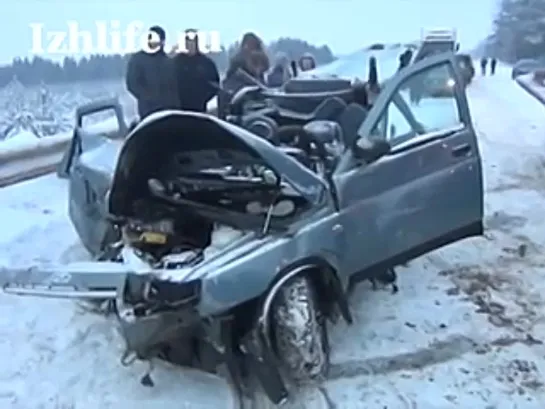 2 человека погибли в серьезной аварии на трассе Ижевск-Сарапул