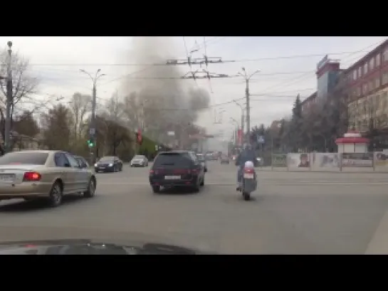 12 мая 2013 около 19:00 в Ижевске загорелся деревянный дом